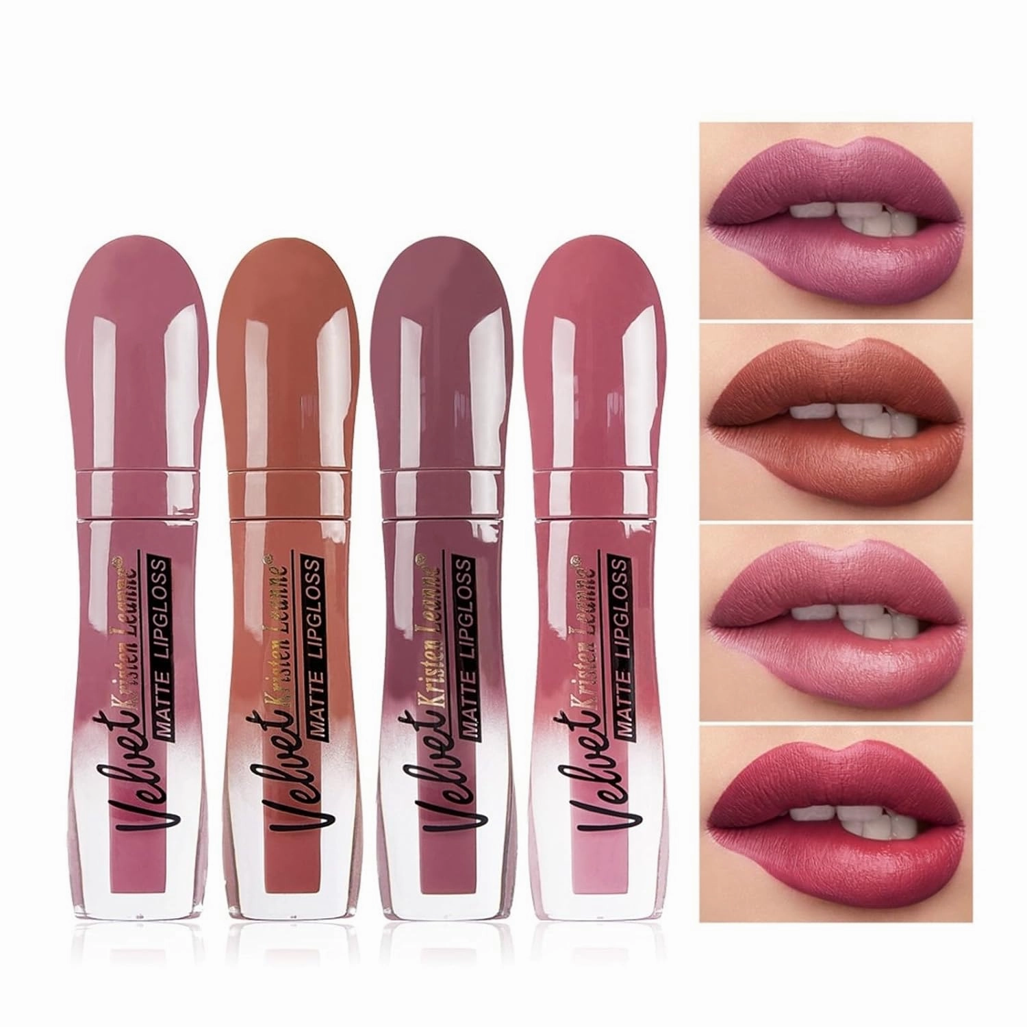 Matte lip gloss matte lipstick non-stick cup does not fade lip gloss makeup (Color : 801, Size : 5ML)