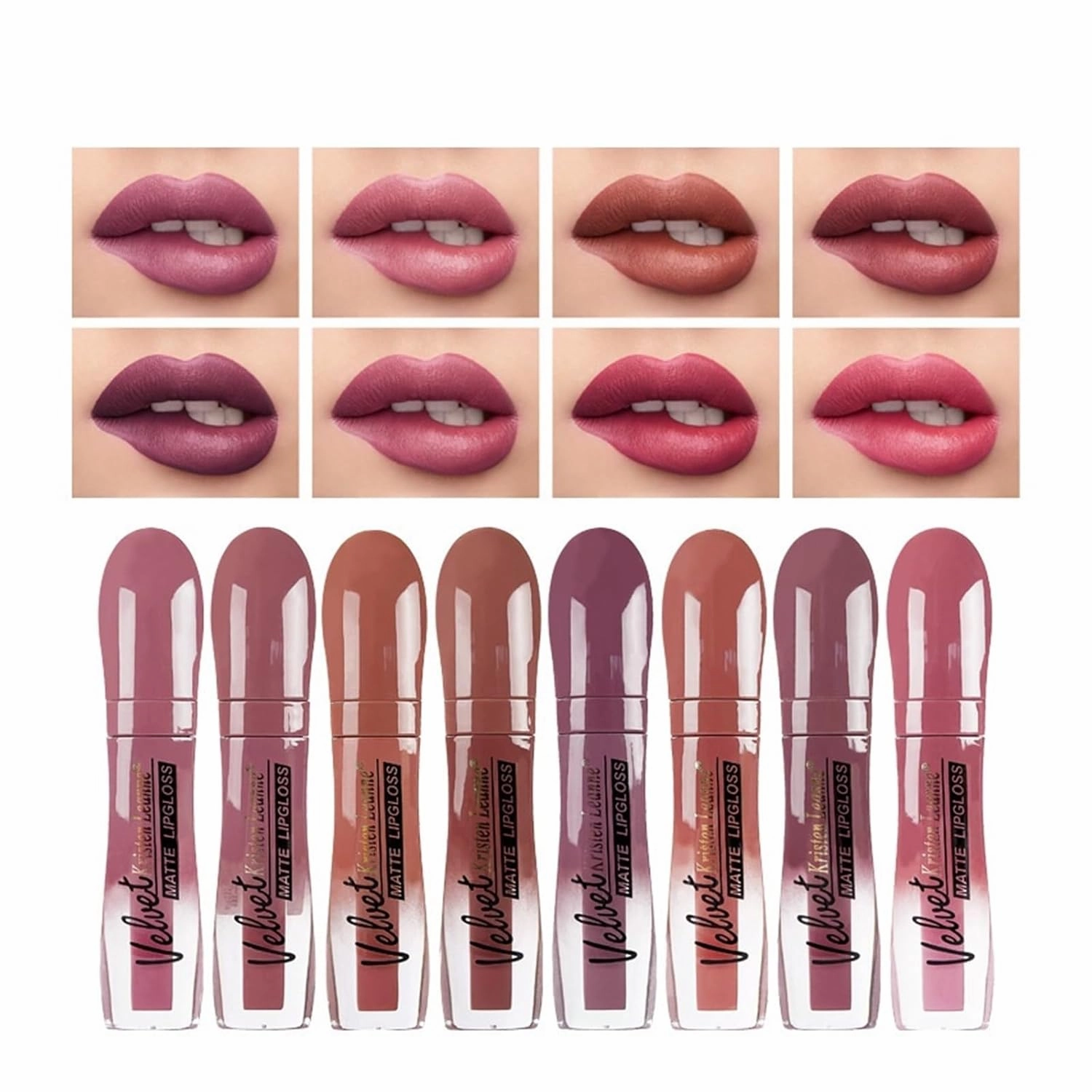 Matte lip gloss matte lipstick non-stick cup does not fade lip gloss makeup (Color : 801, Size : 5ML)