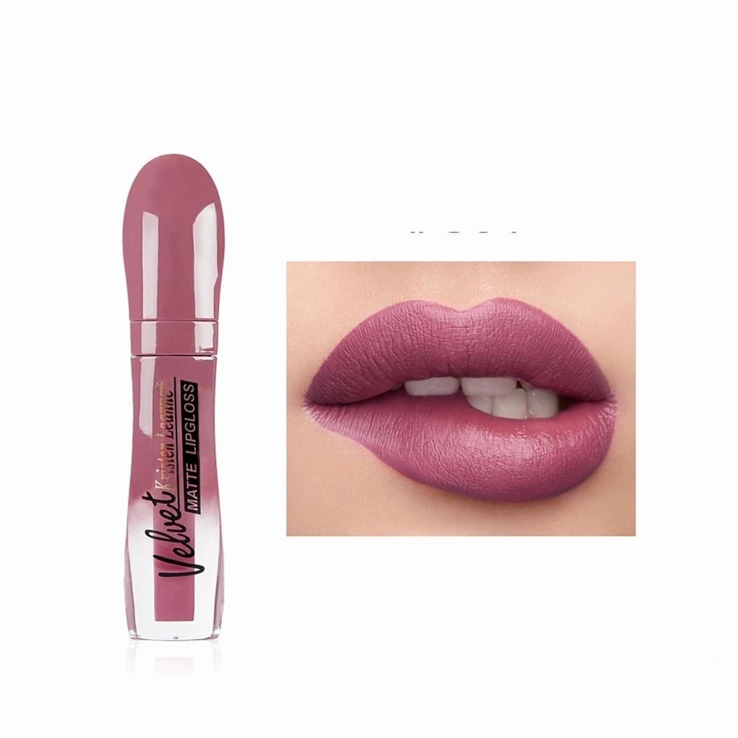 Matte lip gloss matte lipstick non-stick cup does not fade lip gloss makeup (Color : 801, Size : 5ML)