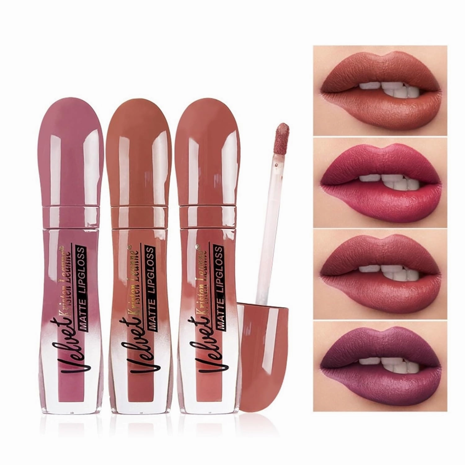 Matte lip gloss matte lipstick non-stick cup does not fade lip gloss makeup (Color : 801, Size : 5ML)