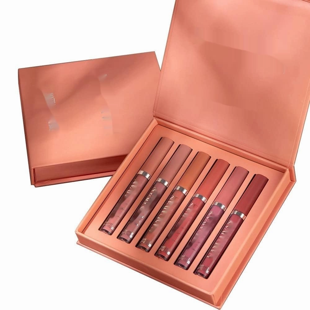 Matte Lipstick Set, Waterproof, Long-Lasting, Sweet Series Lip Gloss, 6 Pcs (002, regular)