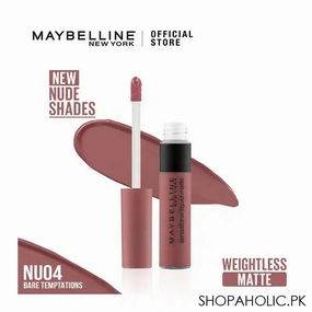 Maybelline New York Color Sensational Liquid Matte, NU04, Bare Temptations