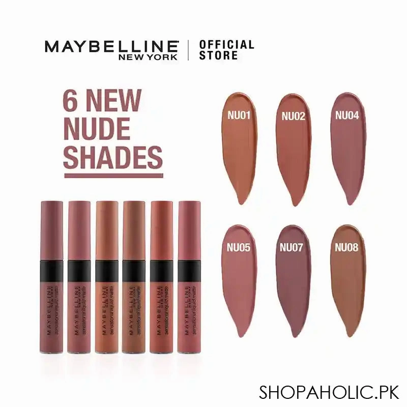 Maybelline New York Color Sensational Liquid Matte, NU04, Bare Temptations