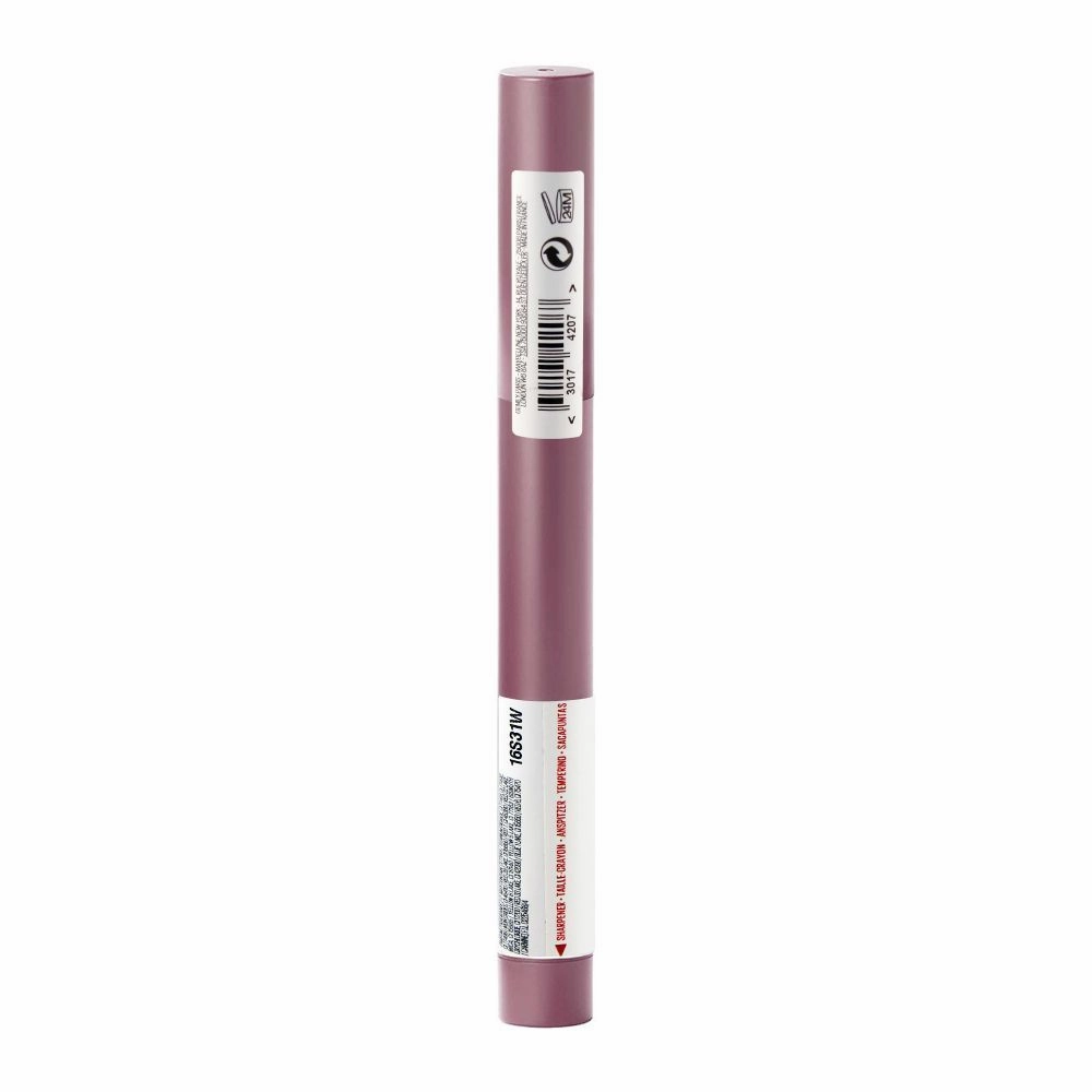 Maybelline New York Super Stay Ink Crayon Matte Longwear Lipstick, 8hrs long wear Matte Lipstick - 25 Stay Exceptional