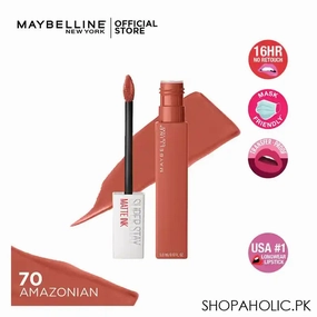 Maybelline Superstay Matte Ink Lipstick, 70 Amazonian