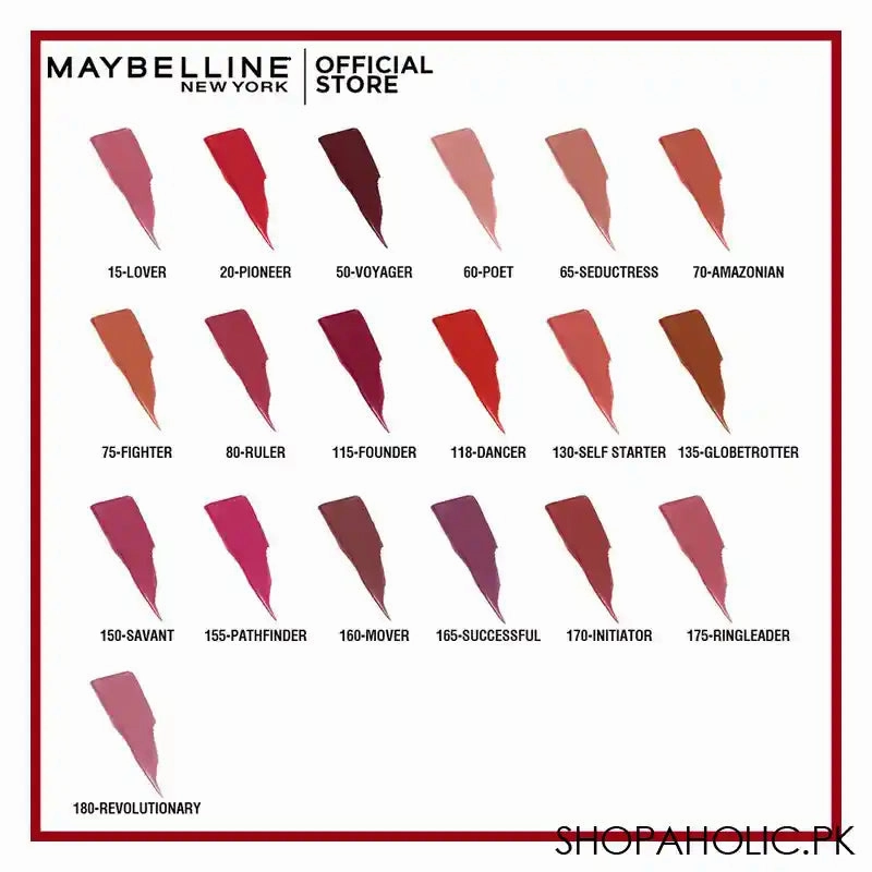 Maybelline Superstay Matte Ink Lipstick, 70 Amazonian