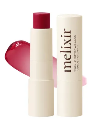 Melixir Vegan Lip Butter, Mothers Day Gifts, Dirty Pink(Tinted) ( 17 more colors) 0.13oz, Bee Free, Petrolatum Free, Deep Nourishing Plant-Based Vegan Chapstick