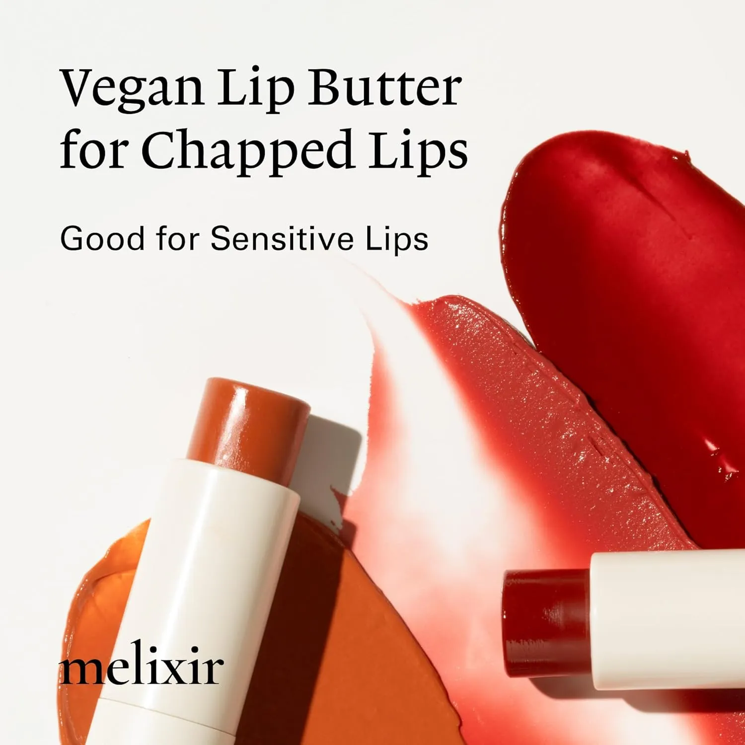 Melixir Vegan Lip Butter, Mothers Day Gifts, Dirty Pink(Tinted) ( 17 more colors) 0.13oz, Bee Free, Petrolatum Free, Deep Nourishing Plant-Based Vegan Chapstick