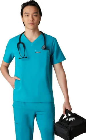Members Only Manchester V-Neck Scrub Top with Pockets | Medical Scrubs for Men |Hospital Uniform | Comfortable Stretch Fabric
