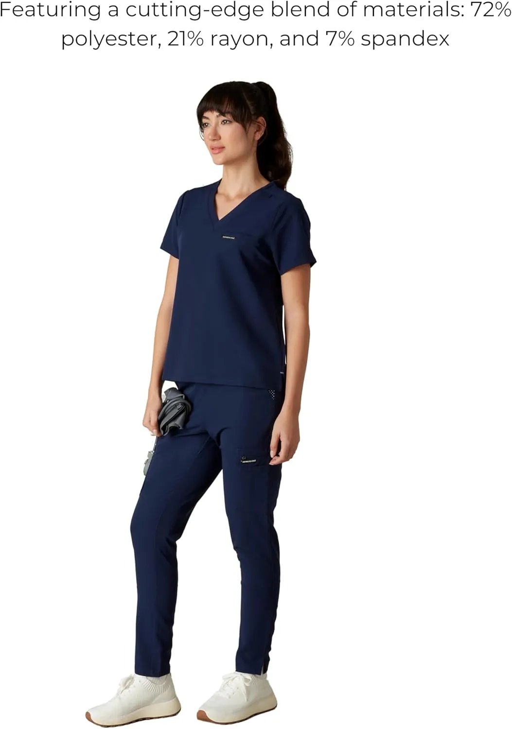 Members Only Women's Bari Scrub Top with 1 Pocket |Hospital Uniform|