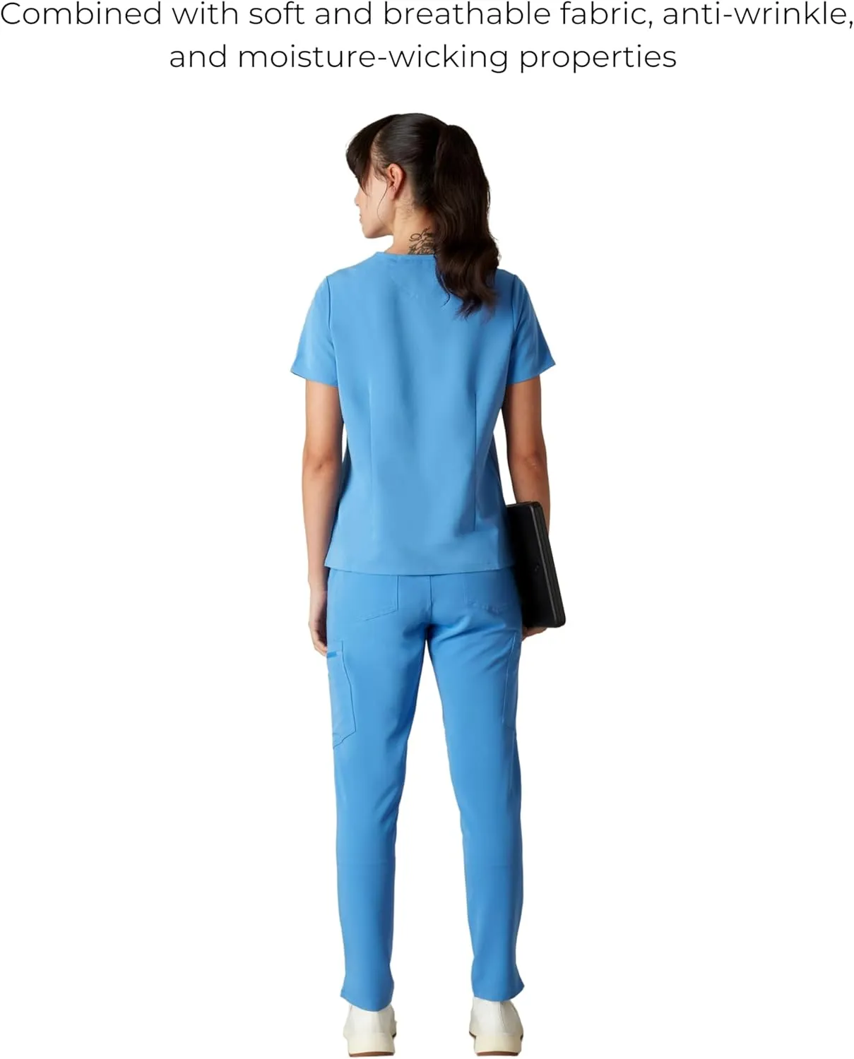 Members Only Women's Bari Scrub Top with 1 Pocket |Hospital Uniform|