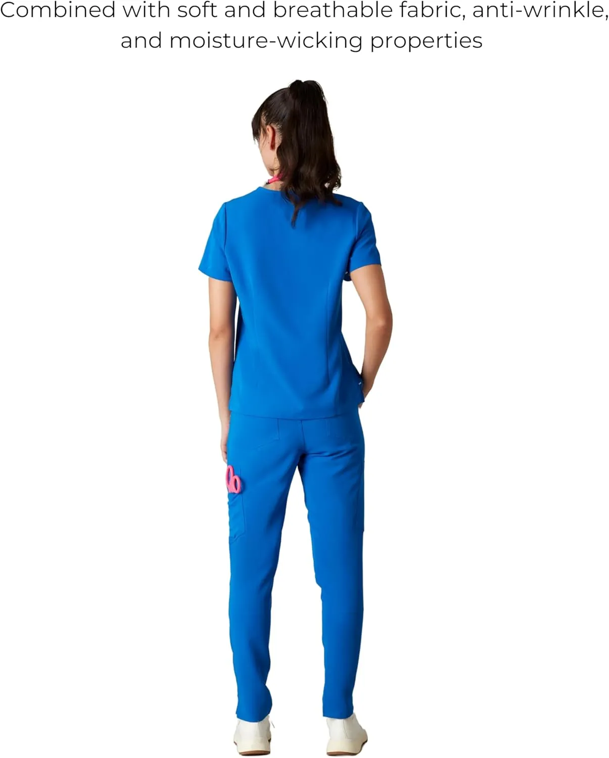 Members Only Women's Bari Scrub Top with 1 Pocket |Hospital Uniform|