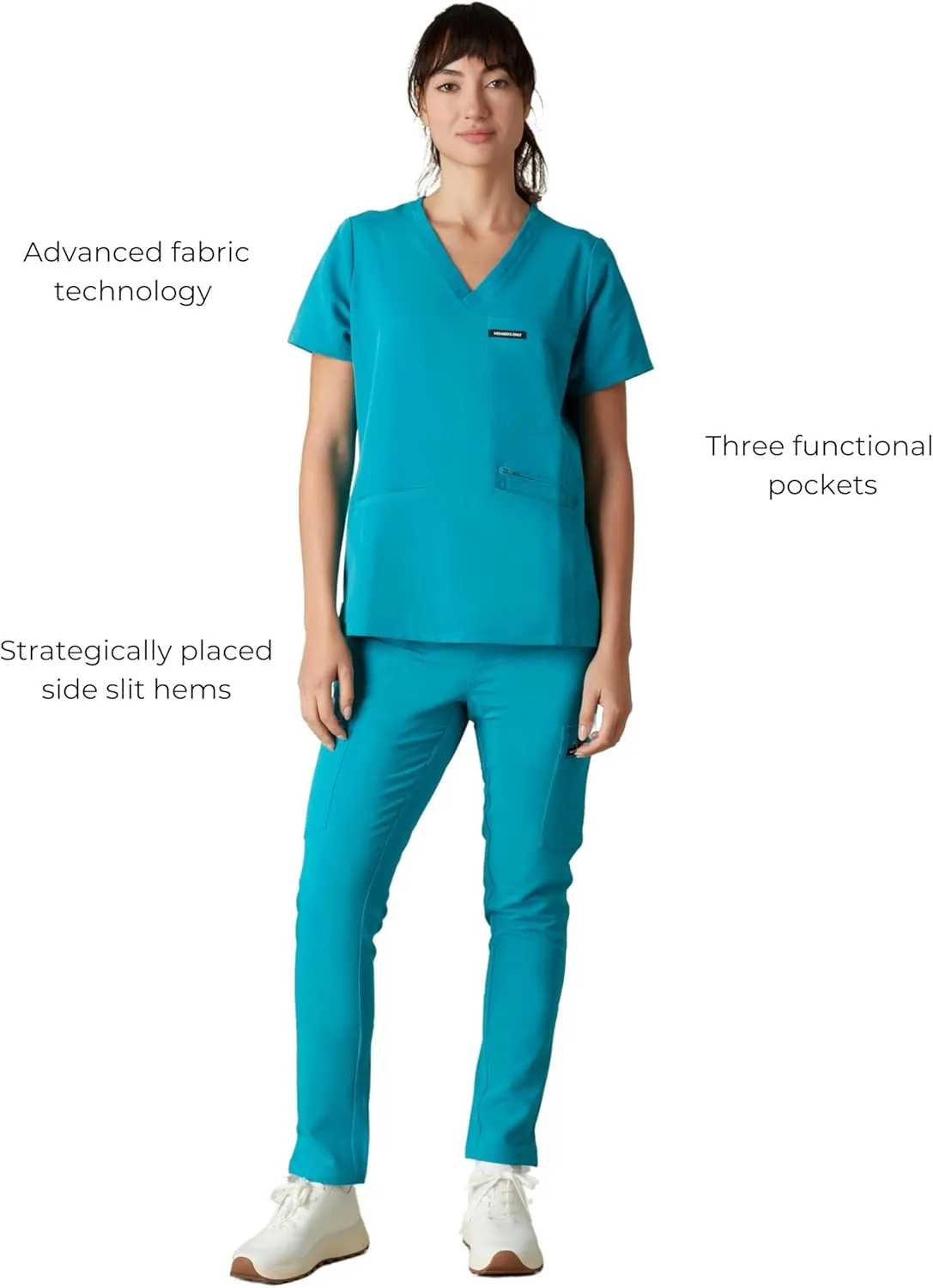 Members Only Women's Palermo Scrub Top with 4 Pocket | Hospital Uniform|