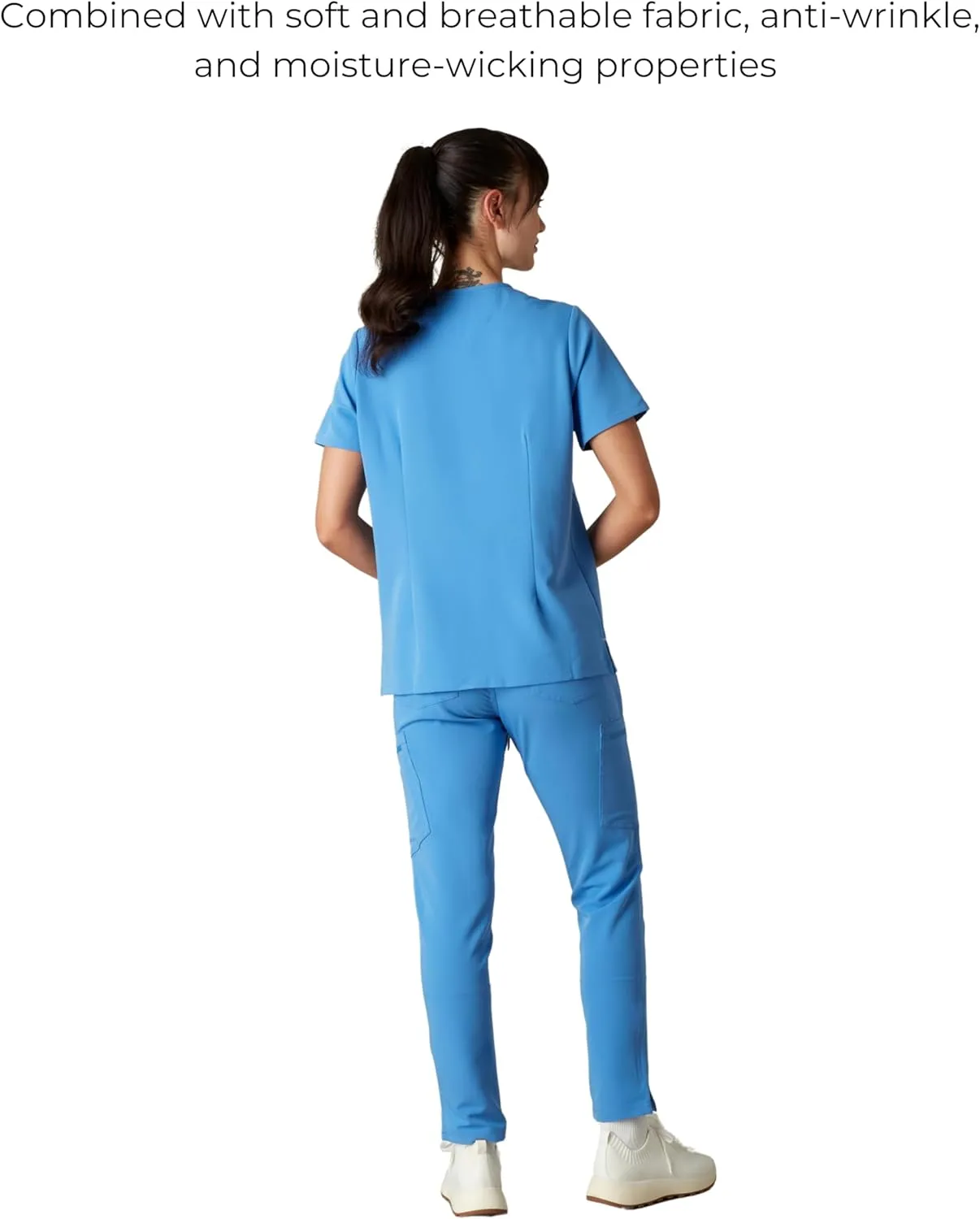 Members Only Women's Palermo Scrub Top with 4 Pocket | Hospital Uniform|