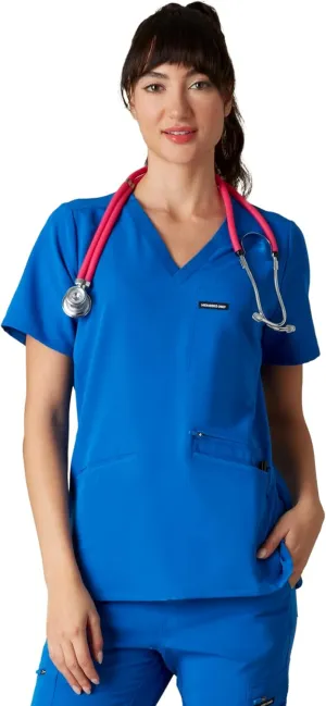Members Only Women's Palermo Scrub Top with 4 Pocket | Hospital Uniform|