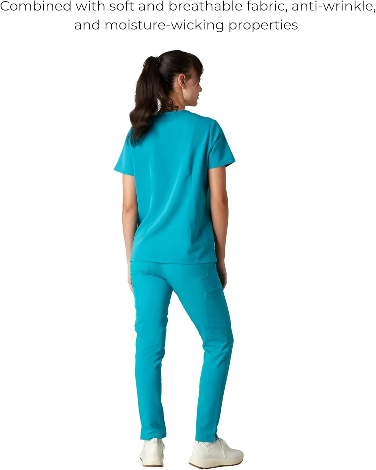 Members Only Women's Palermo Scrub Top with 4 Pocket | Hospital Uniform|