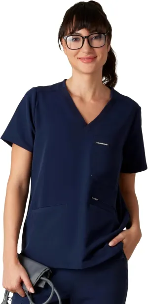 Members Only Women's Palermo Scrub Top with 4 Pocket | Hospital Uniform|