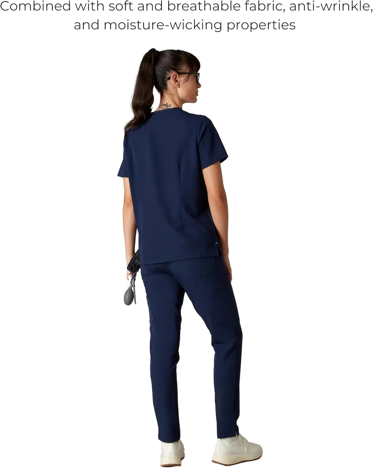 Members Only Women's Palermo Scrub Top with 4 Pocket | Hospital Uniform|
