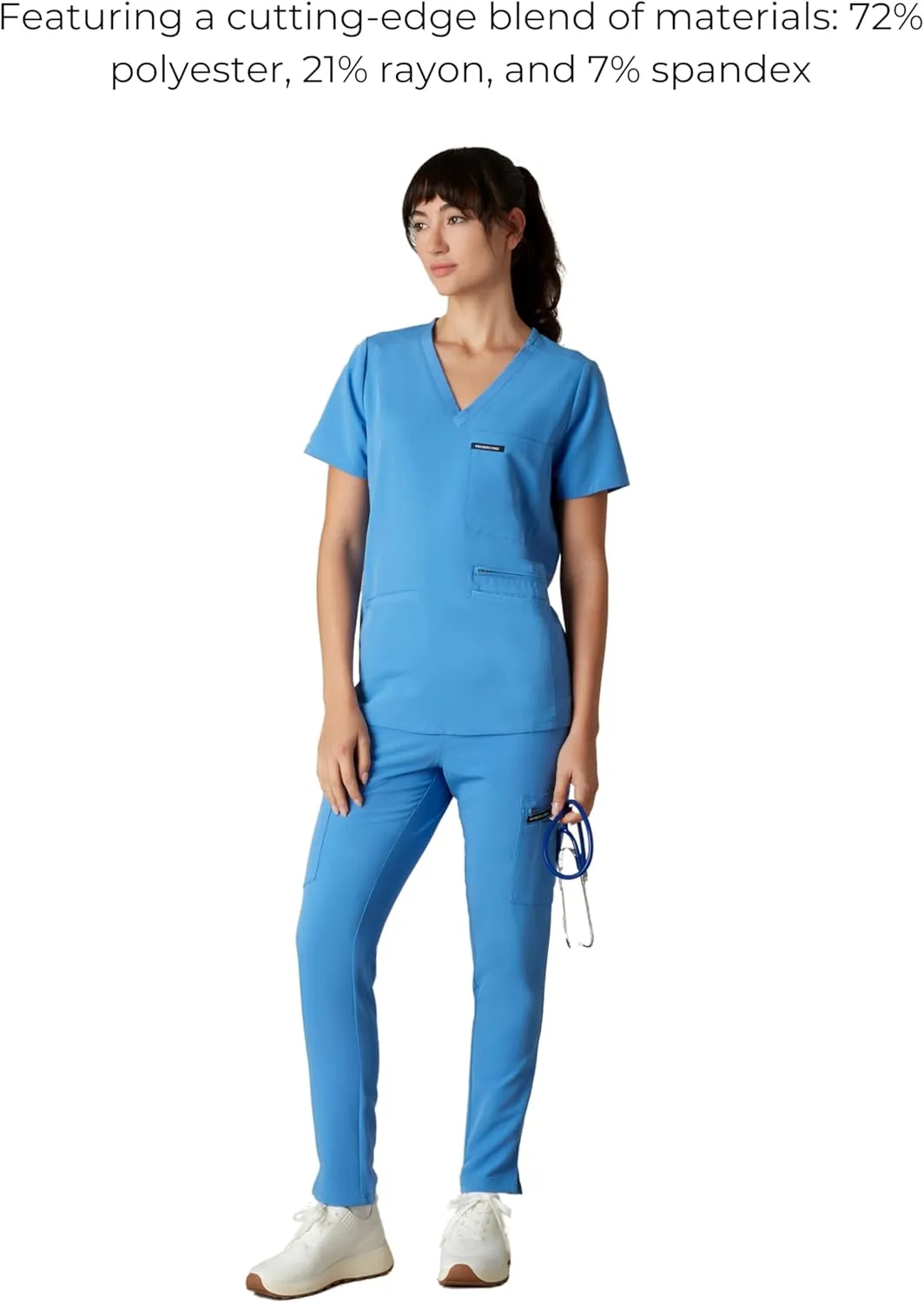 Members Only Women's Palermo Scrub Top with 4 Pocket | Hospital Uniform|