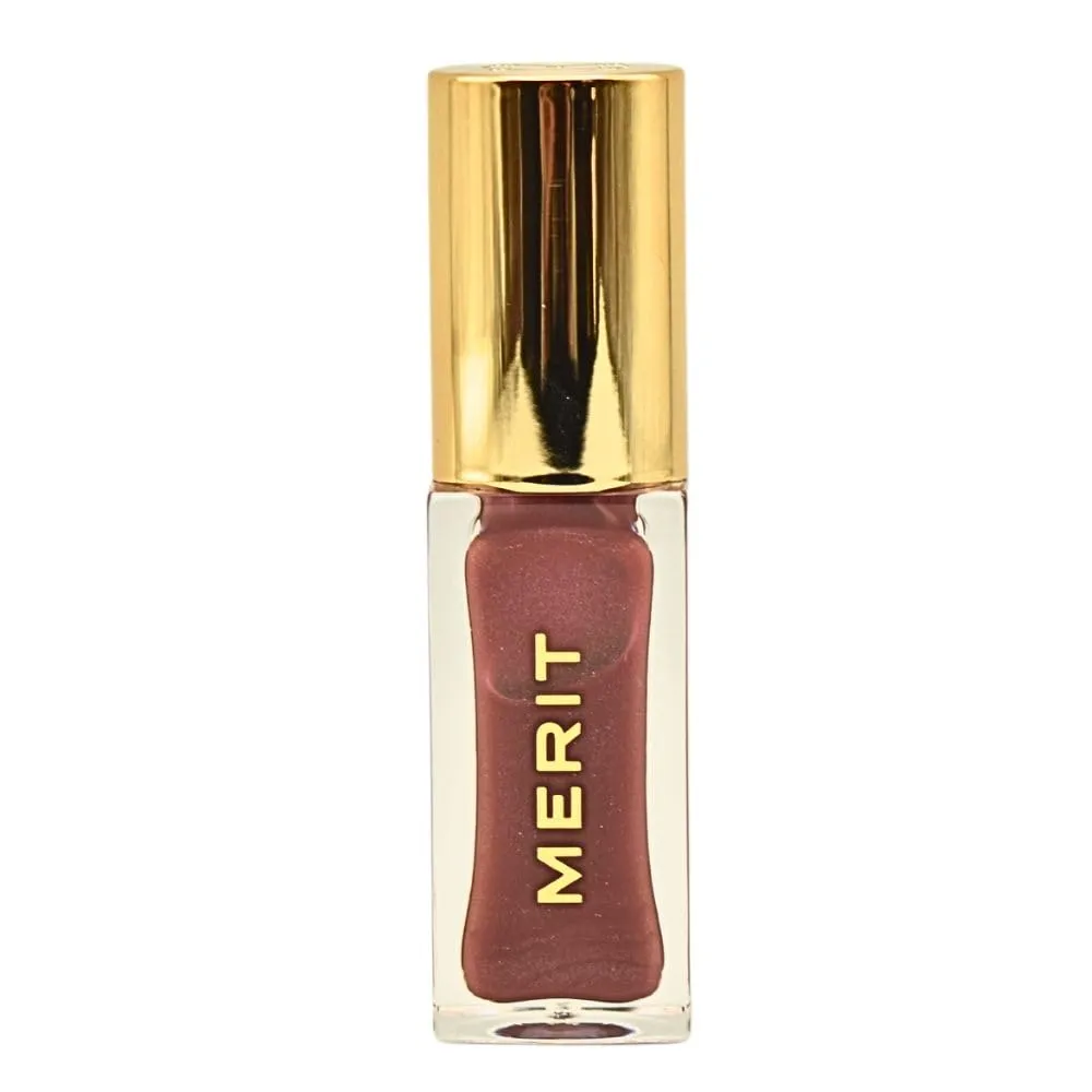 Merit Shade Slick Hydrating Tinted Lip Oil – Twin Set Mauve | Vegan Lip Gloss with Rosehip, Shea & Jojoba Oils for Moisturizing High-Shine Color