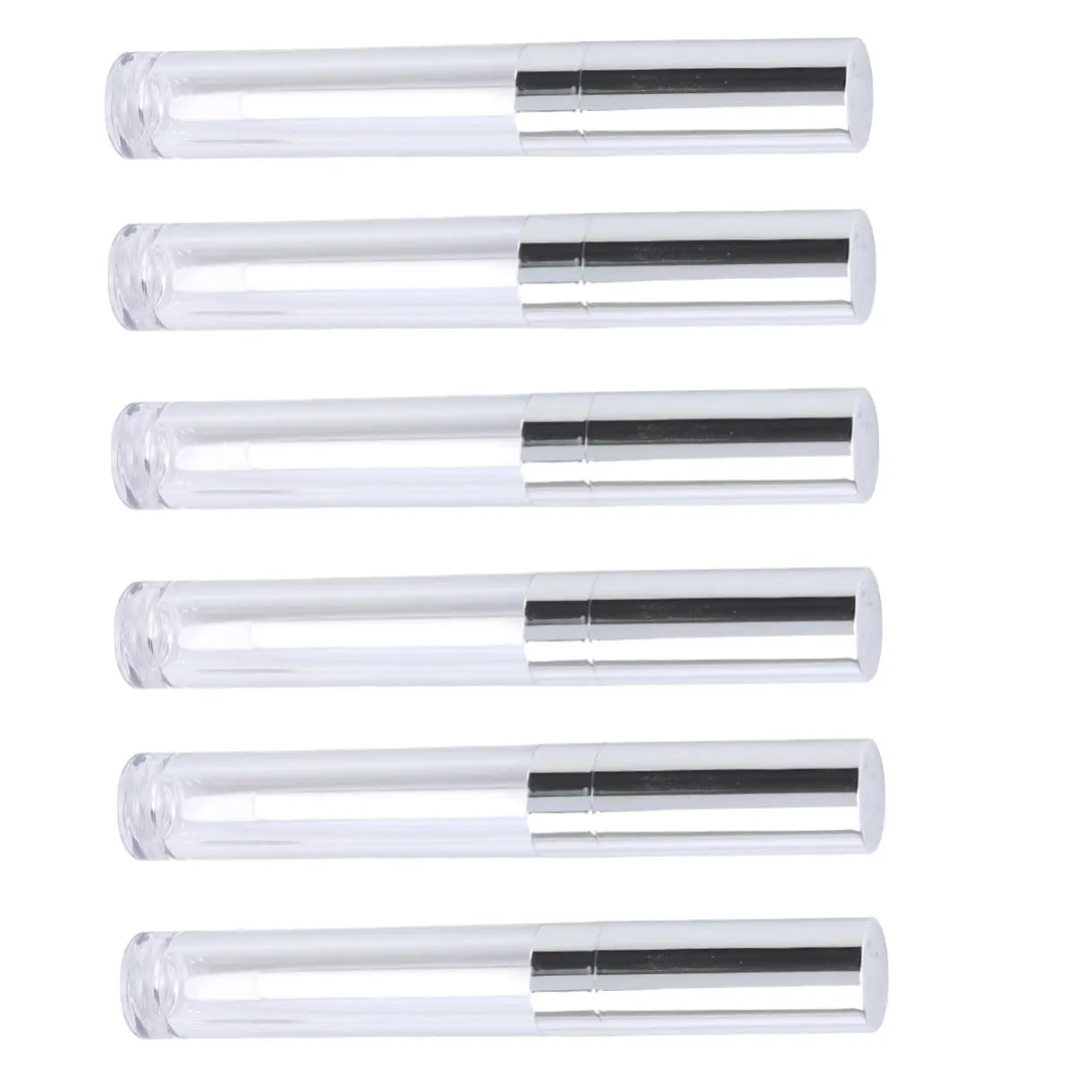 MERRYHAPY 10pcs Mini Lipsticks Lipstick Container Tube Crown for Girls Diy Makeup Organizer Lip Gloss Bottles Curly Ponytail Drawstring Empty Cosmetic Containers As Lip Gloss Tube