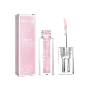Midnight Boss Up Magic Color Changing Lip Oil Stain Cosmetic PH Actived Moisturizing Hydrating Glow Gloss Tinted Transparent Care Long Lasting Non-Sticky Fresh Texture Nourishing Pink Orange Red