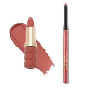 Milani Color Fetish Lipstick and Understatement Lipliner Bundle - Secret & French Rose