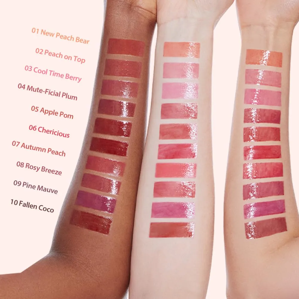 MILKTOUCH Jelly Fit Glow Lip Tint - Hydrating Lip Gloss with Long-Lasting Moisture, Color Stain, Lightweight Formula, Radiant Shine, Perfect for Daily Use, Korean Lip (05 Apple Pom, 4ml)