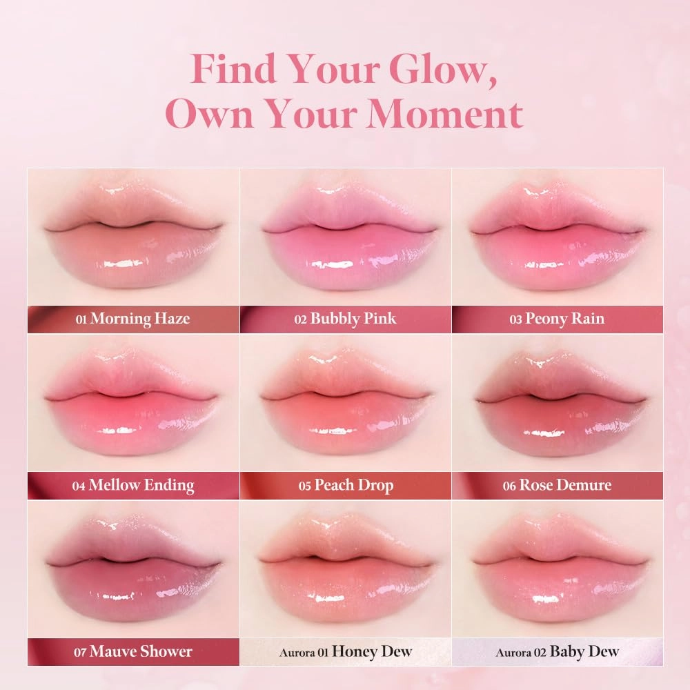 MILKTOUCH Dew Stain Sheer Lip Gloss (02 Baby Dew, 0.14 Fl Oz (Pack of 1))