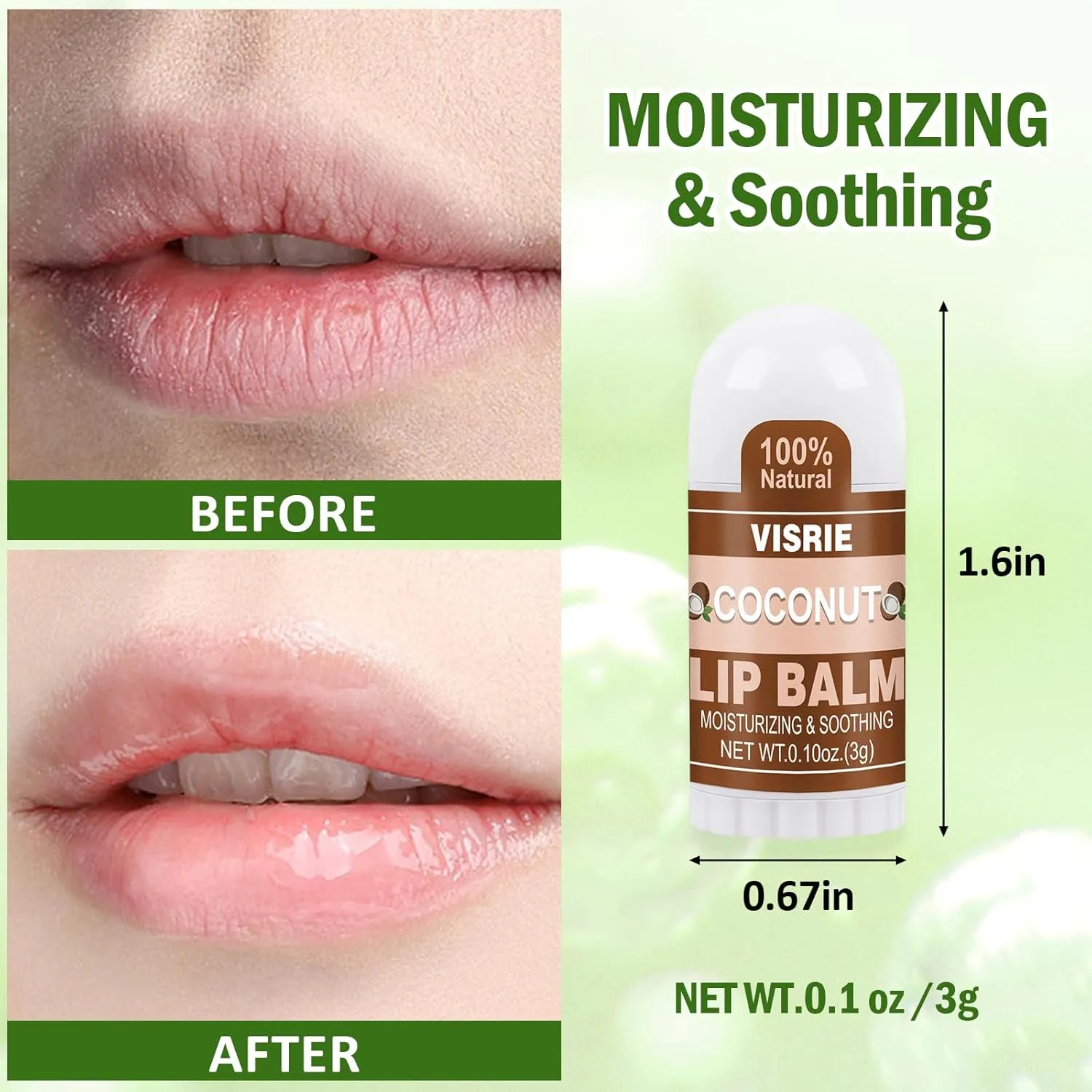 Mini Lip Balm 180 Pack, Lip Balm Bulk with Vitamin E & Coconut Oil, Moisturizing Lip Balms for Dry Cracked lips-10 Flavors