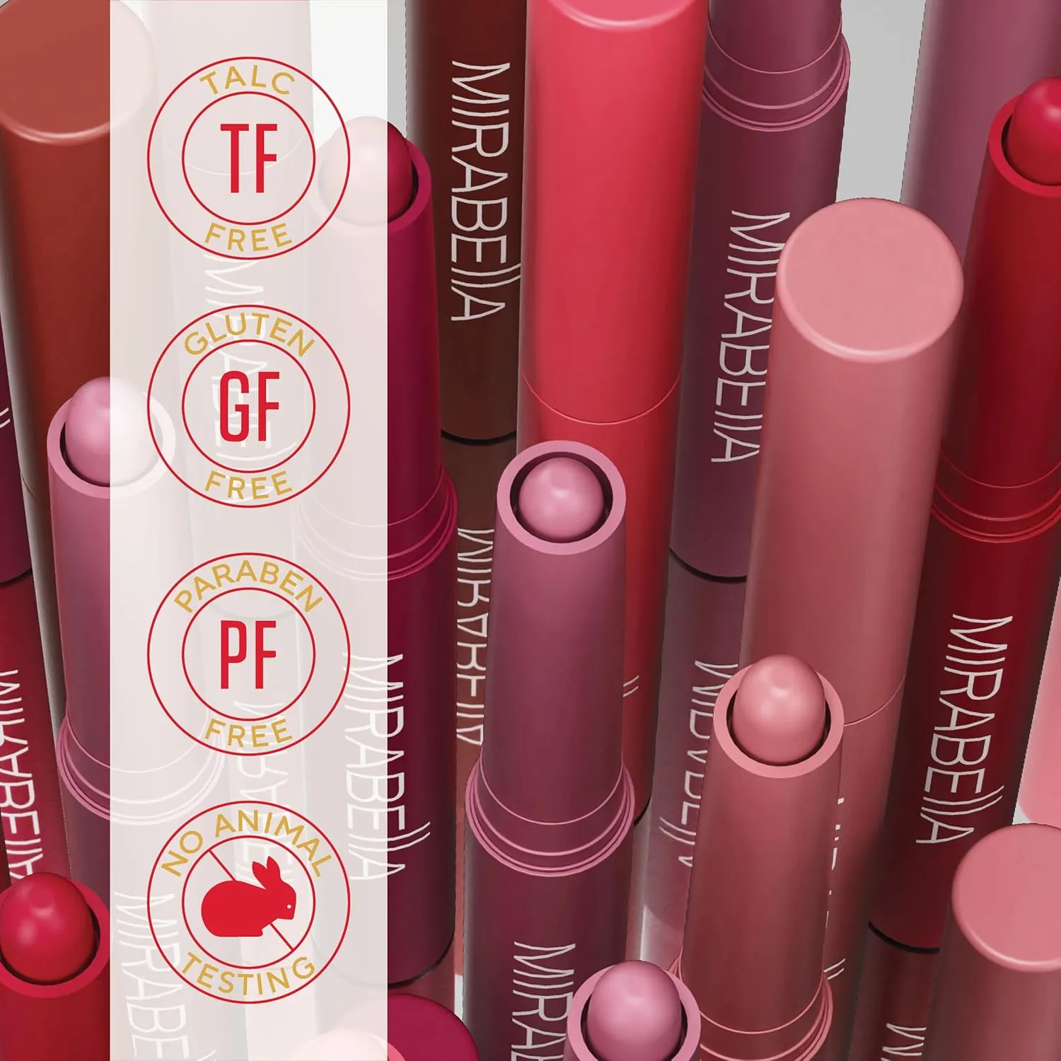 Mirabella Velvet Matte Lip Crayon - Long Lasting Lipstick Crayon & Lip Liner - Retractable, Highly Pigmented Lip Tint & Moisturizing Antioxidant Formula - Nearly Nude