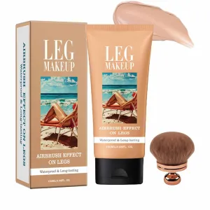 Miracle De Paris Leg Makeup, Miracle De Paris Body Coverage Perfector, All Over Complexion Perfector with Body Makeup Brush, Waterproof Long-Lasting Sweat-Proof Coverage Concealer (#02)