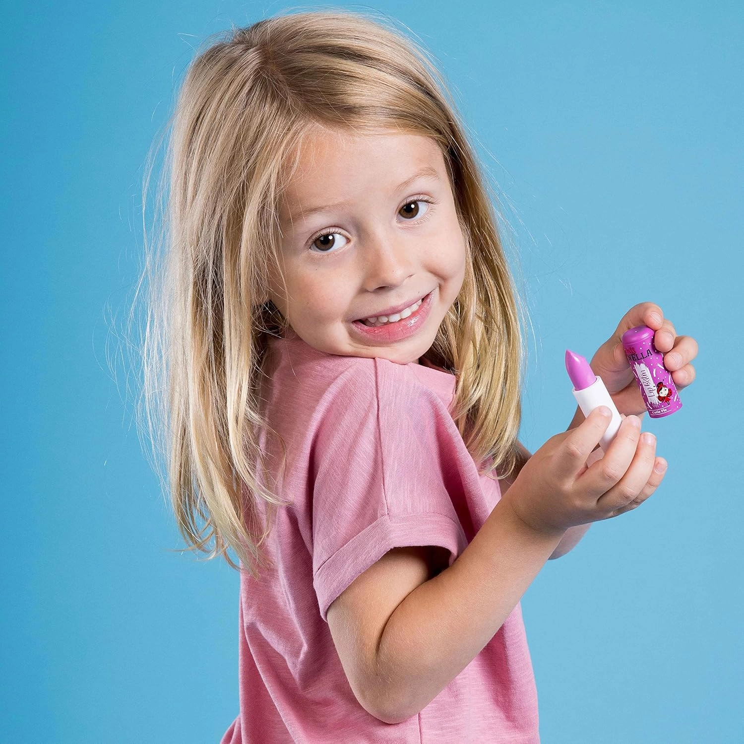 Miss Nella set of 3 Hypoallergenic children Lip Balms- HONEY BUNNY, SWEET CHEEKS & CUTIE PIE, Non Toxic Make Up for kids, perfect for those with sensitive skin.