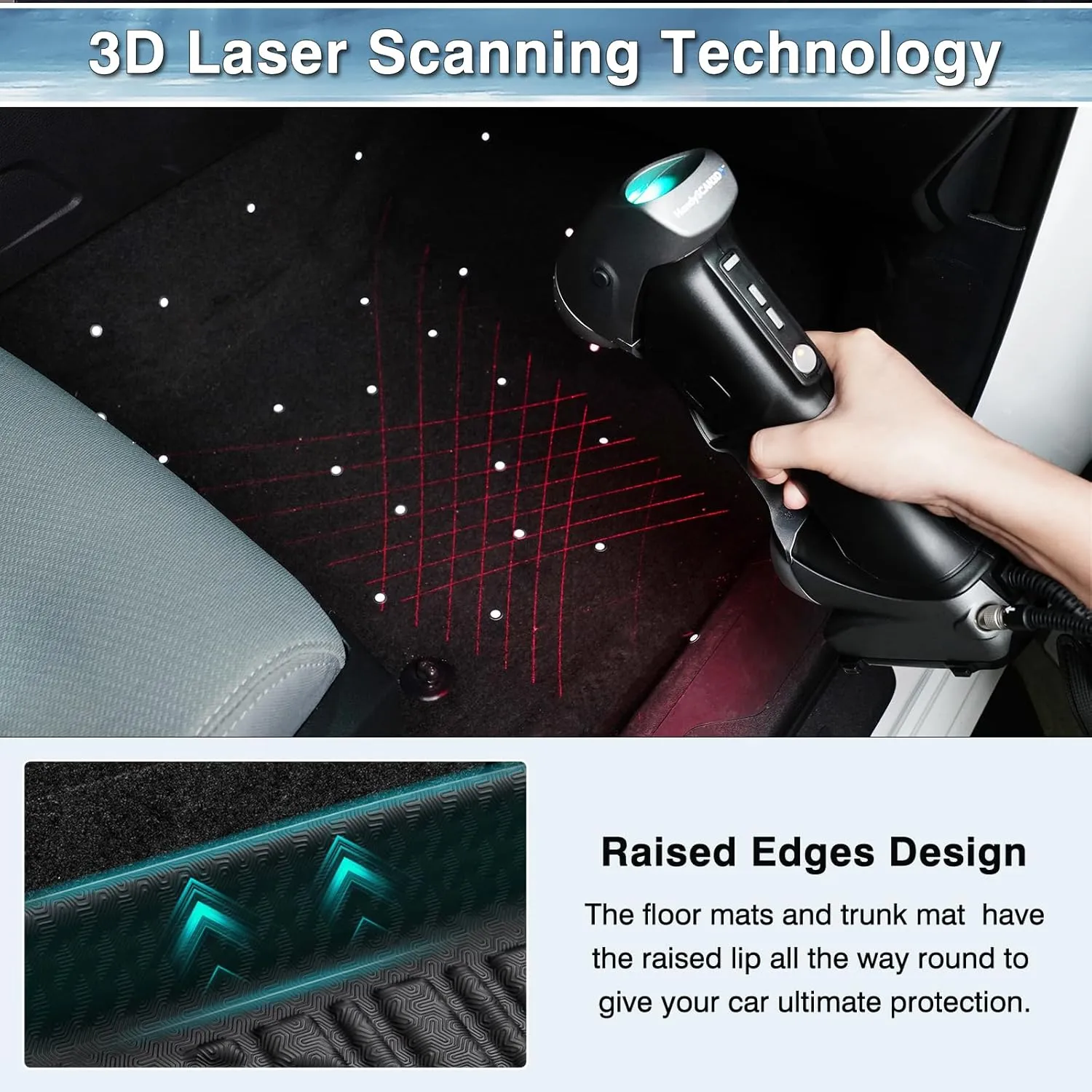 Mixsuper Floor Mats for 2019-2025 BMW X7, Only for 7 Passenger Models, All Weather Floor Liners for BMW X7 Accessories 3 Row Set Black
