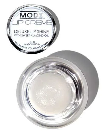 MODE Lip Creme Deluxe Shine Lip Gloss Pot GODDESS Ethereal Clear, Long Lasting Ultra Creamy, Hydrating Sweet Almond Oil, Conditioning Organic Shea Butter Natural Skincare