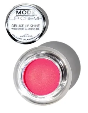 MODE Lip Creme Deluxe Shine Lip Gloss Pot Pearly Pink Shimmery Gold BOHEMIAN Long Lasting Ultra Creamy Color, Hydrating Sweet Almond Oil, Conditioning Organic Shea Butter