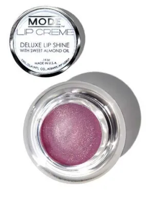 MODE Lip Creme Pearly Lavender Lilac Deluxe Shine Lip Gloss Pot DIVA, Long Lasting Ultra Creamy Color, Natural Skincare Fruit Oils, Conditioning Organic Shea Butter