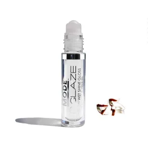 MODE Lip Glaze Flavored Lip Gloss CARIBBEAN COCONUT Flavor Roll On Sweet Wet Delicious Nourishing Shine, Hydrating Moisturizing Natural Skincare Fruit Oils