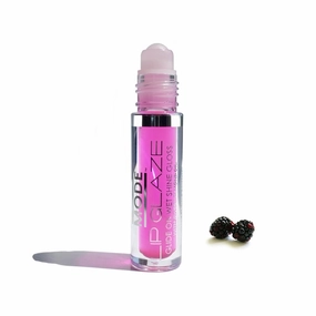 MODE Lip Glaze Flavored Lip Gloss SUGARED WILDBERRY Delicious Yummy Flavor, Roll On Sweet Wet Nourishing Shine, Moisturizing Natural Skincare Fruit Oils, Made in NY USA