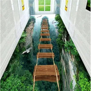 Modern Natural Area Rug 3x12 Green Valley Bridge Hallway Runner Rugs Washable Non Slip Kitchen Entryway Carpet Ultra Soft Wool Laundry Bathroom Office Rugs