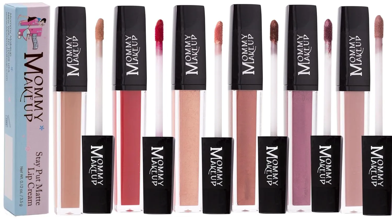 Mommy Makeup Stay Put Matte Lip Cream - Kiss-proof, Transfer-proof, Smudge-Proof, Waterproof, Long Lasting Lipstick - Hydarting Formula with Vitamin E (Mary Ann)