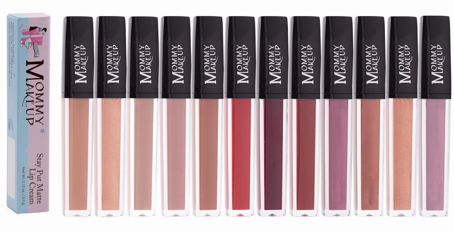 Mommy Makeup Stay Put Matte Lip Cream - Kiss-proof, Transfer-proof, Smudge-Proof, Waterproof, Long Lasting Lipstick - Hydarting Formula with Vitamin E (Ginger)