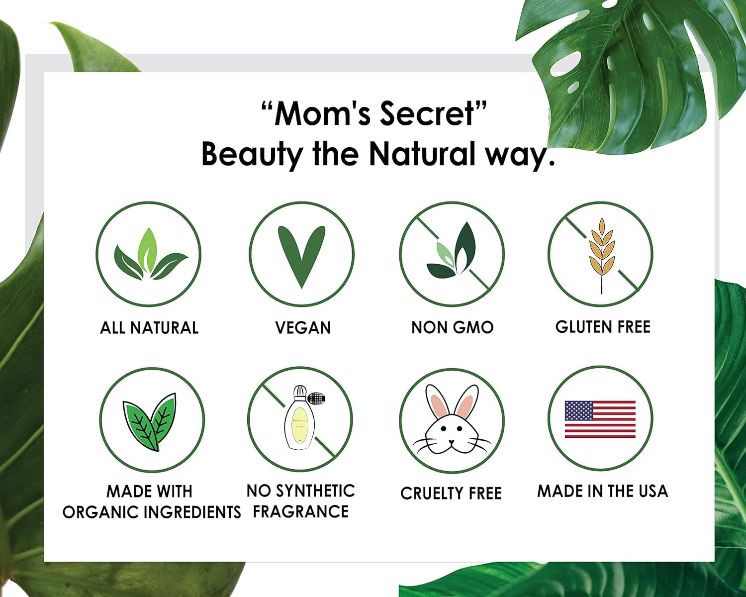 Mom's Secret 100% Natural Lip Gloss, Organic, Vegan, Gluten Free, Cruelty Free, Made in the USA, 0.18 oz. (It's Clear to Me)