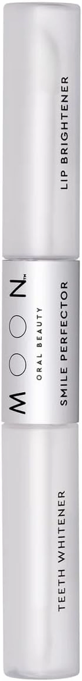 MOON Teeth Whitening Pen & Hydrating Lip Balm - Smile Perfecter Duo - Dual-Ended Wand with Brightening Lip Treatment - Safe for Sensitive Teeth - Easy to Use - 2-in-1 Smile Enhancer