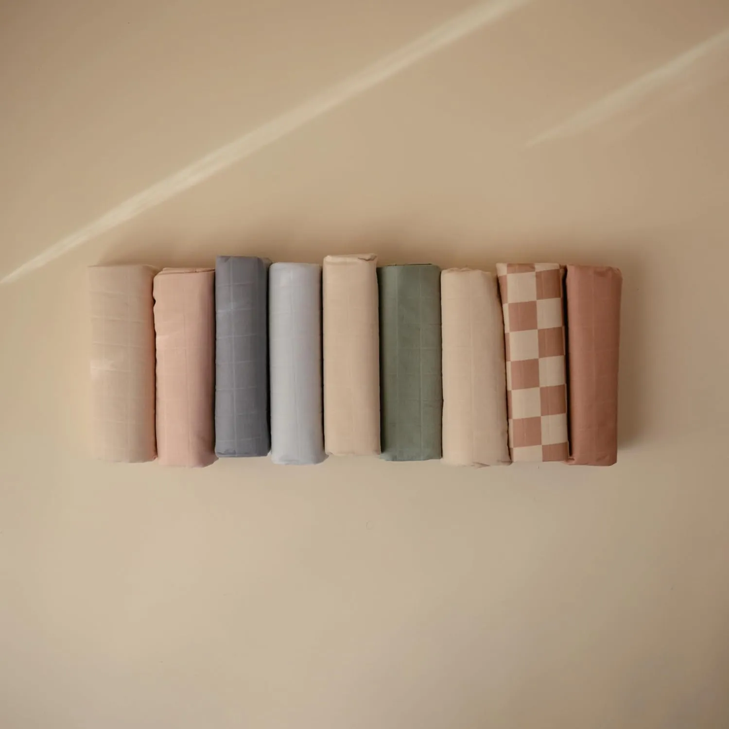 mushie Waterproof Changing Pad Liners | 100% Organic Cotton | Set of 3 (Blue Combo)