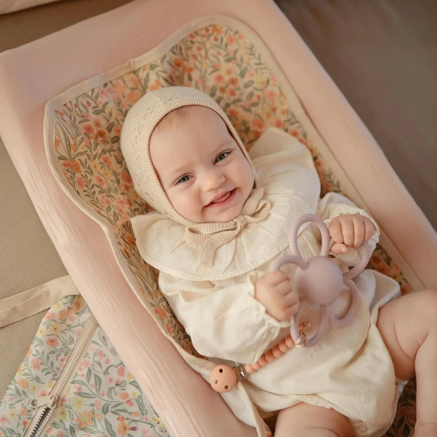 mushie Waterproof Changing Pad Liners | 100% Organic Cotton | Set of 3 (Check Combo)