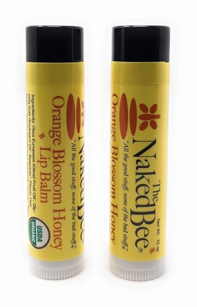 Naked Bee Moisturizing Orange Blossom Honey Lip Balm 2-pack