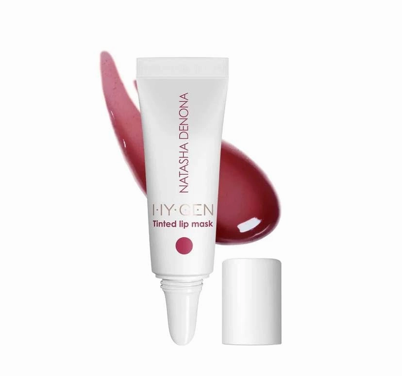 Natasha Denona HY-GEN TINTED LIP MASQUE - Berry Bliss (Mauve)   Bonus Premium Korean Hydrating Sheet Masque
