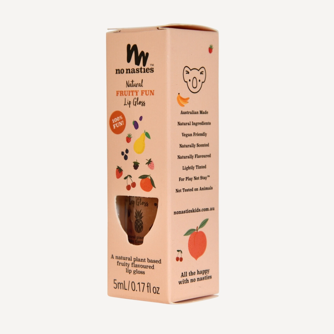 Natural Kids Lip Gloss Wands: Shimmery Pastel Gold