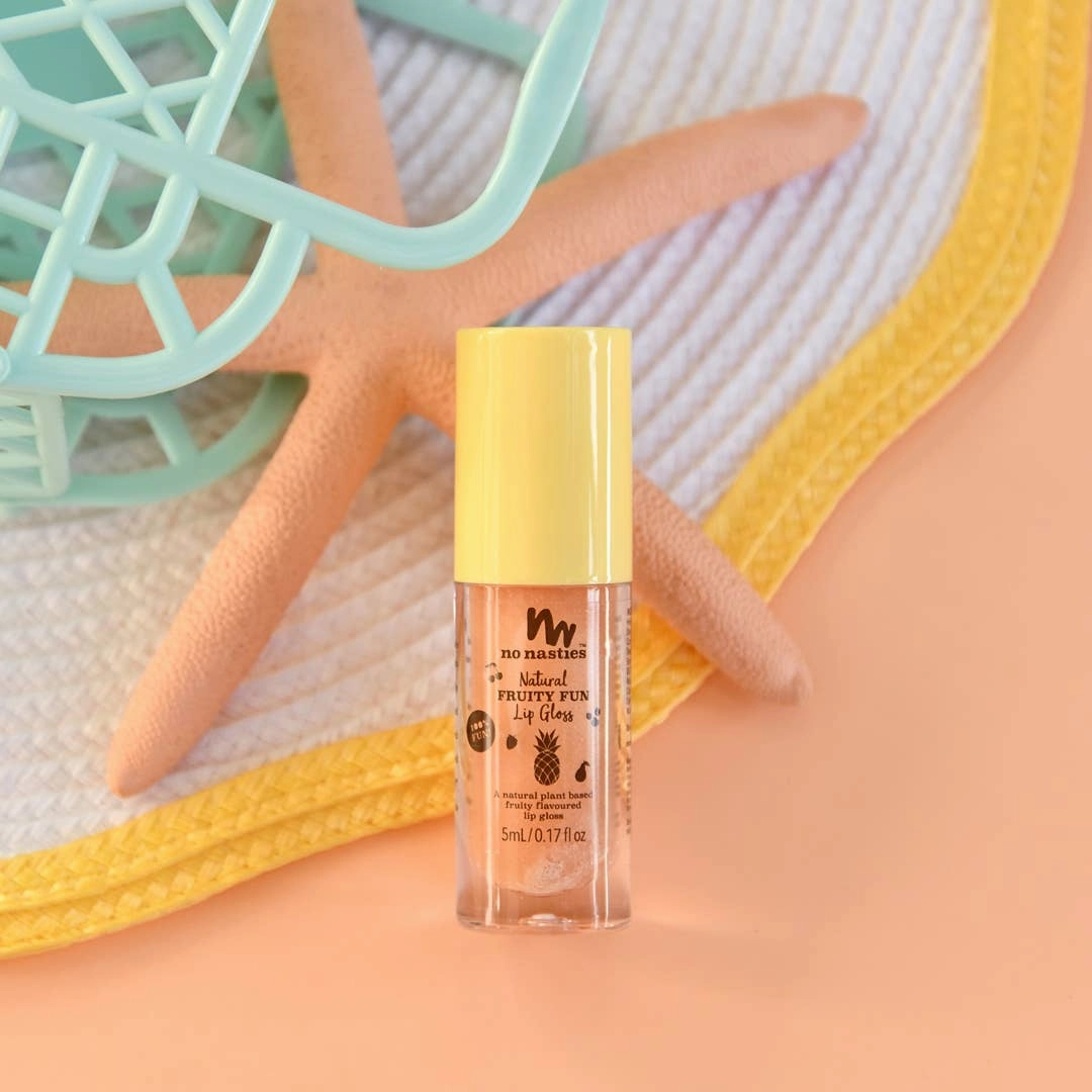 Natural Kids Lip Gloss Wands: Shimmery Pastel Gold